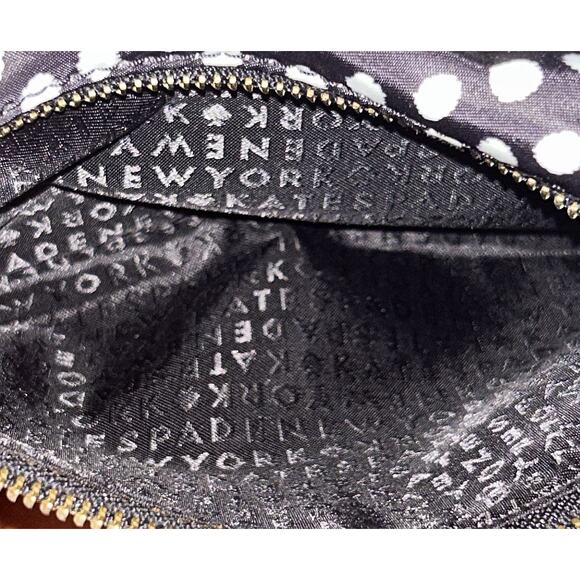 Kate Spade Wilson Road Polka Dot Black & White Nylon Mini Backpack - Picture 9 of 10